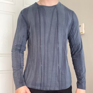 Lululemon Mens Blue 5 Year Basic Long Sleeve Shirt (M)